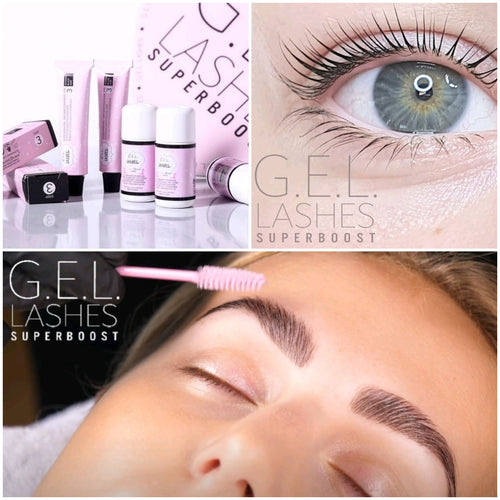 Online course + Starter Kit! World's leading lash lift and brow lamination treatment! G.E.L. Keratin Lash Lift & Brow Lamination is a treatment that lifts, bends, adds volume, colors and STRENGTHENS your natural lashes and brows! Contains organic cure, keratin, silk peptides and a variety of fruit and plant extracts.